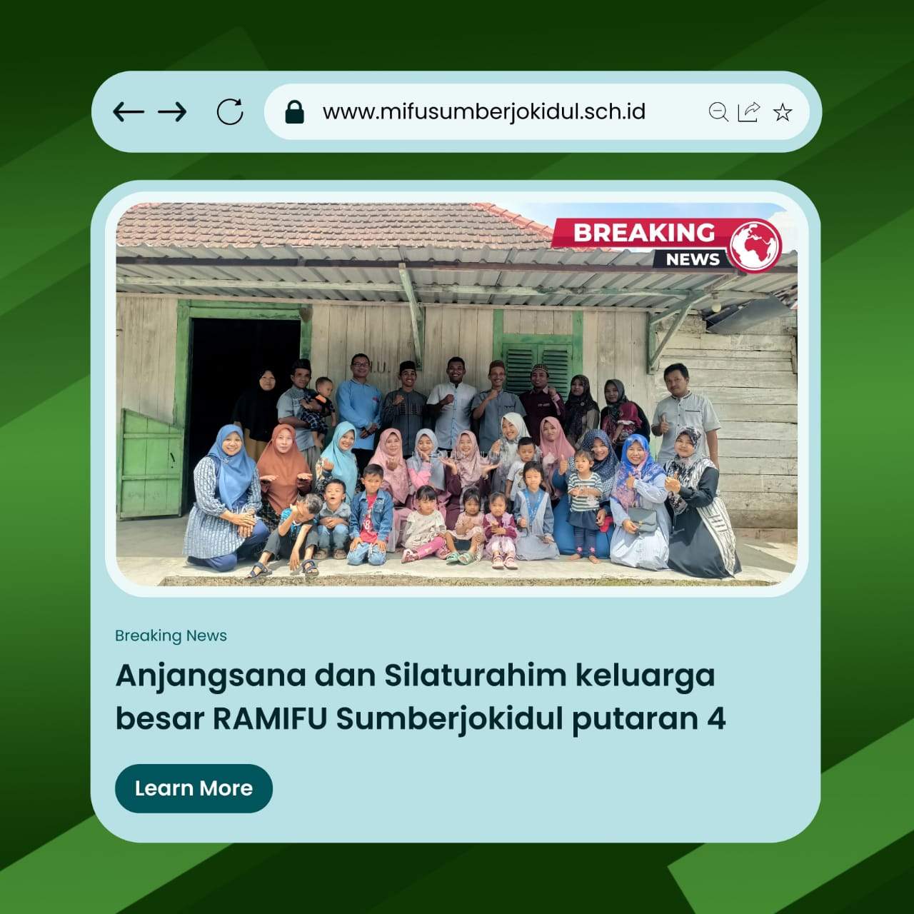 Mempererat Tali Silaturrahim, MI Fathul Ulum Sumberjokidul Adakan Program Kegiatan Rutin, Anjangsana Guru Dan Karyawan beserta Keluarga