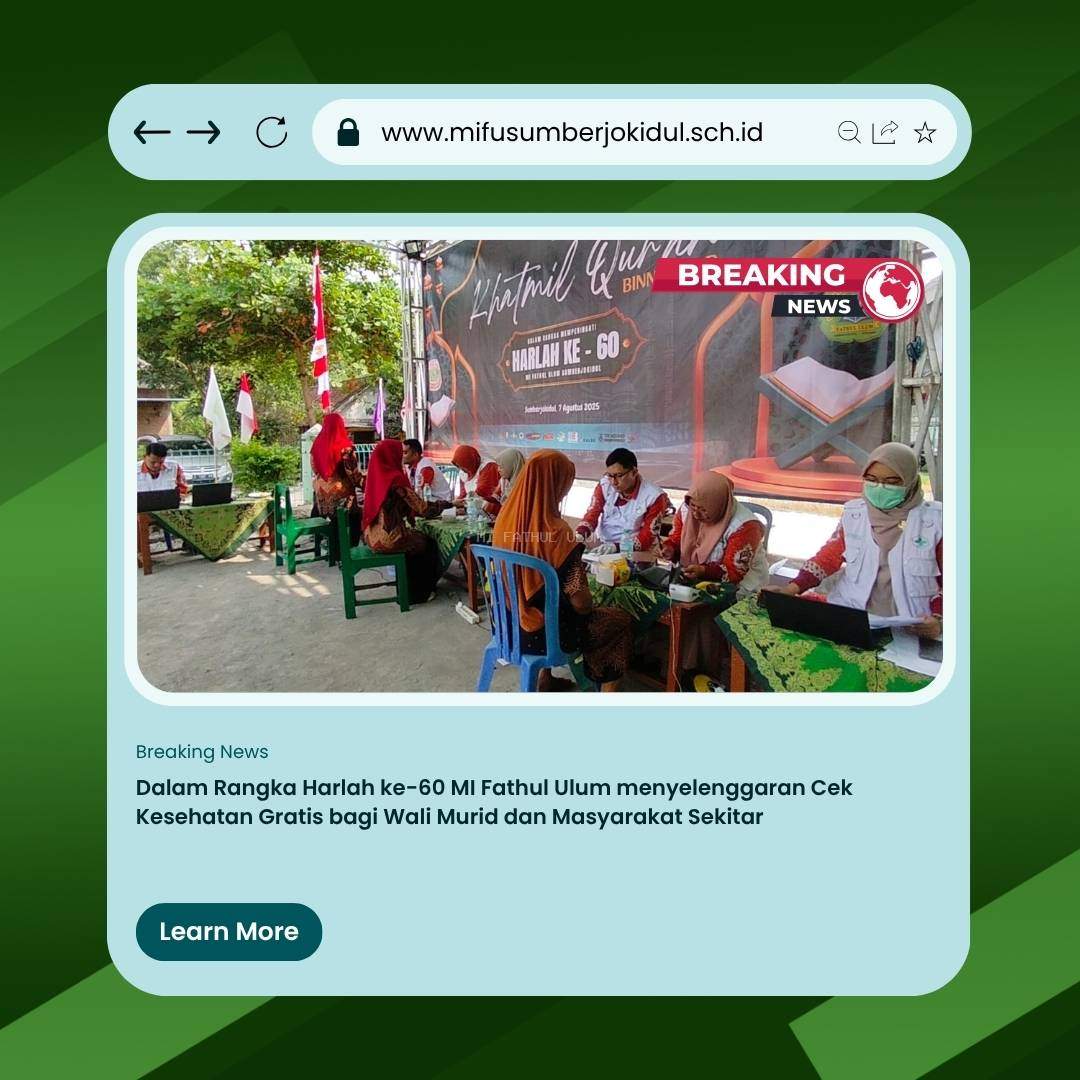 Cek Kesehatan Gratis Meriahkan Harlah ke-60 MI Fathul Ulum